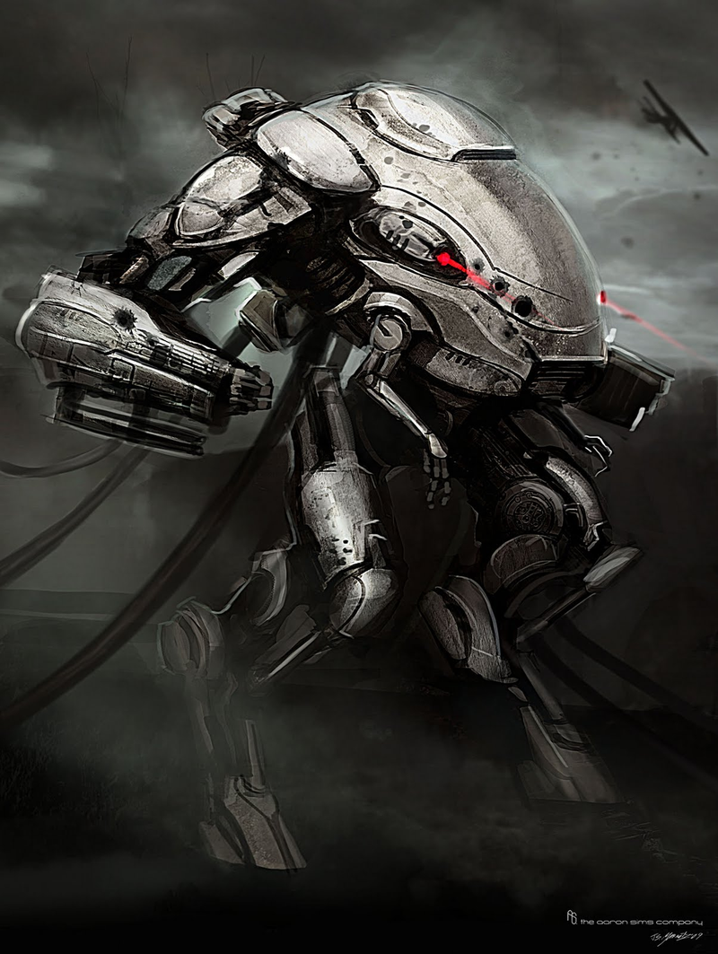 Illustration for article titled Sucker Punch concept art shows off Zack Snyder's samurai robot in exquisite detail